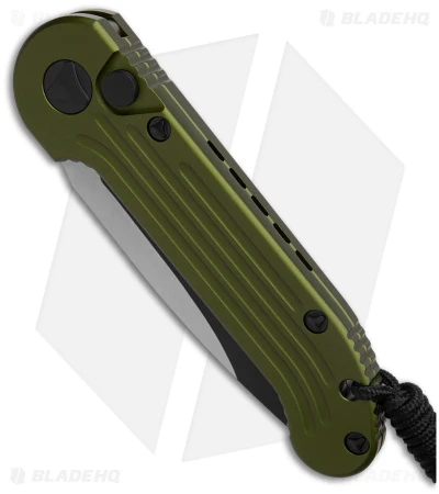 Microtech LUDT Automatic Knife OD Green (3.4" Black) 135-1OD 2 Microtech LUDT Automatic Knife OD Green (3.4" Black) 135-1OD - Image 2