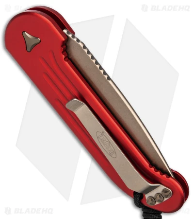 Microtech LUDT Automatic Knife Red (3.4" Bronze) 135-13RD 3 Microtech LUDT Automatic Knife Red (3.4" Bronze) 135-13RD - Image 3