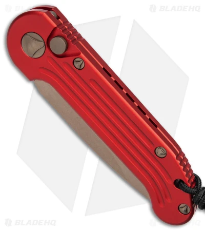 Microtech LUDT Automatic Knife Red (3.4" Bronze) 135-13RD 2 Microtech LUDT Automatic Knife Red (3.4" Bronze) 135-13RD - Image 2