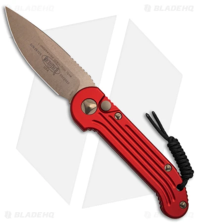 Microtech LUDT Automatic Knife Red (3.4" Bronze) 135-13RD 1 Microtech LUDT Automatic Knife Red (3.4" Bronze) 135-13RD
