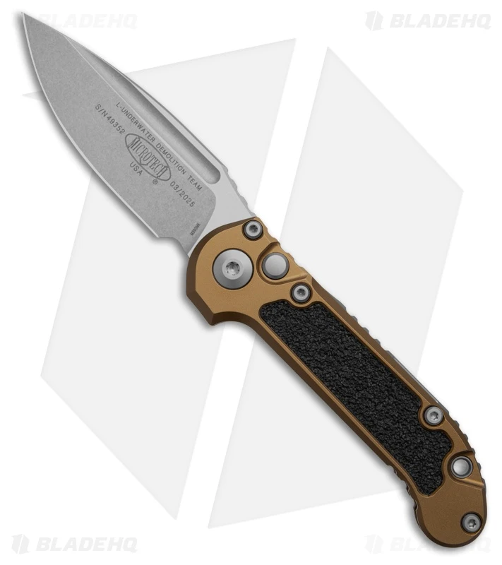 Microtech LUDT Gen III S/E Automatic Knife Tan Aluminum (3.5" SW) 1135-10TA 1 Microtech LUDT Gen III S/E Automatic Knife Tan Aluminum (3.5" SW) 1135-10TA