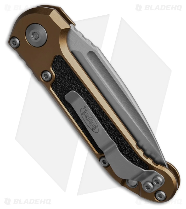 Microtech LUDT Gen III S/E Automatic Knife Tan Aluminum (3.5" SW) 1135-10TA 3 Microtech LUDT Gen III S/E Automatic Knife Tan Aluminum (3.5" SW) 1135-10TA - Image 3
