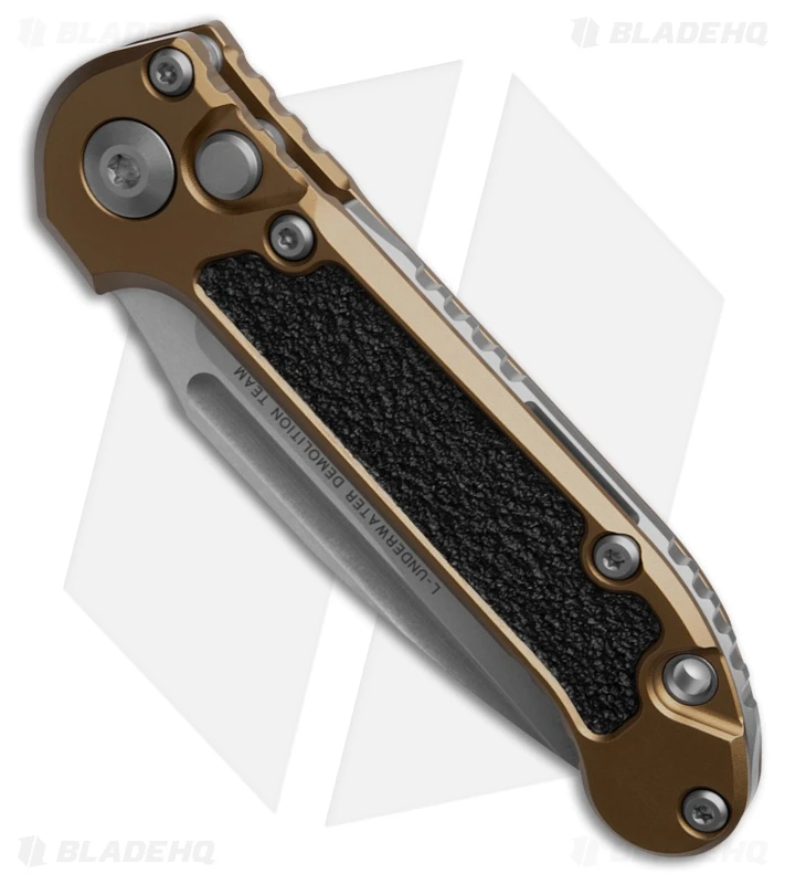 Microtech LUDT Gen III S/E Automatic Knife Tan Aluminum (3.5" SW) 1135-10TA 2 Microtech LUDT Gen III S/E Automatic Knife Tan Aluminum (3.5" SW) 1135-10TA - Image 2