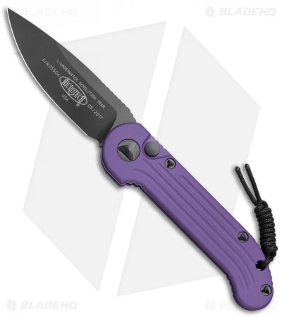 Microtech LUDT Automatic Knife Purple (3.4" Black) 135-1PU 1 Microtech LUDT Automatic Knife Purple (3.4" Black) 135-1PU