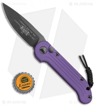 Microtech LUDT Automatic Knife Purple (3.4" Black) 135-1PU 4 Microtech LUDT Automatic Knife Purple (3.4" Black) 135-1PU - Image 4