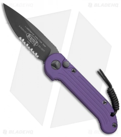 Microtech LUDT Automatic Knife Purple (3.4" Black Serr) 135-2PU 1 Microtech LUDT Automatic Knife Purple (3.4" Black Serr) 135-2PU