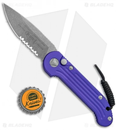 Microtech LUDT Automatic Knife Purple (3.4" Apocalyptic) 135-11APPU 4 Microtech LUDT Automatic Knife Purple (3.4" Apocalyptic) 135-11APPU - Image 4