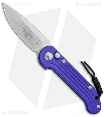 Microtech LUDT Automatic Knife Purple (3.4" Stonewash) 135-10PU 1 Microtech LUDT Automatic Knife Purple (3.4" Stonewash) 135-10PU