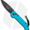 Microtech LUDT Automatic Knife Turquoise (3.4" Black) 135-1TQ