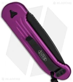Microtech LUDT Automatic Knife Violet (3.4" Black Serr) 135-2VI 6 Microtech LUDT Automatic Knife Violet (3.4" Black Serr) 135-2VI -Microtech Microtech LUDT Violet Black Serr 135 2VI BHQ 68510 jr side