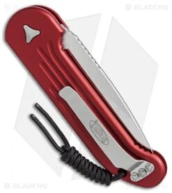 Microtech LUDT Automatic Knife Red (3.4" Satin) 135-4RD 5 Microtech LUDT Automatic Knife Red (3.4" Satin) 135-4RD -Microtech Microtech LUDT red satin 135 4RD BHQ 51949 er side