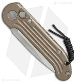 Microtech LUDT Automatic Knife Tan (3.4" Satin) 135-4TA 4 Microtech LUDT Automatic Knife Tan (3.4" Satin) 135-4TA -Microtech Microtech LUDT tan satin 135 4TA BHQ 51950 er spine