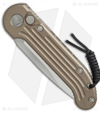 Microtech LUDT Automatic Knife Tan (3.4" Satin) 135-4TA 2 Microtech LUDT Automatic Knife Tan (3.4" Satin) 135-4TA - Image 2