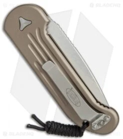 Microtech LUDT Automatic Knife Tan (3.4" Satin Serr) 135-5TA 5 Microtech LUDT Automatic Knife Tan (3.4" Satin Serr) 135-5TA -Microtech Microtech LUDT tan satin serr 135 5TA BHQ 52060 er side