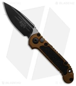 Microtech LUDT Gen III S/E Automatic Knife Tan Aluminum (3.5" Black) 1135-1 TA