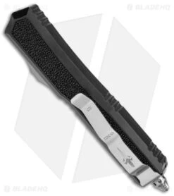Microtech Marfione Makora II D/E OTF Auto Stingray Inlay (3.25" Mirror Polish) -Microtech Microtech Makora II DE Auto Dagger Stingray Inlay Mirror Polish BHQ 146692 jr side