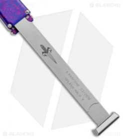 Microtech Marfione Custom Pink/Purple Splash Halo V Tanto Knife (4.6" Polished) 8 Microtech Marfione Custom Pink/Purple Splash Halo V Tanto Knife (4.6" Polished) -Microtech Microtech Marfione Custom Halo V Tanto OTF Pink Purple Spalsh Polished BHQ 90647 jr pull