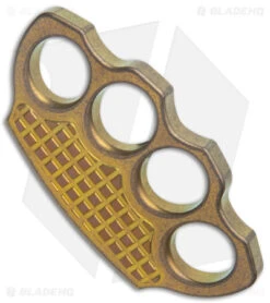 Microtech Marfione Custom Hand Tank Paperweight - Antique Gold 4 Microtech Marfione Custom Hand Tank Paperweight - Antique Gold -Microtech Microtech Marfione Custom Hand Tank Paperweight Antique Gold BHQ 176353 jr side