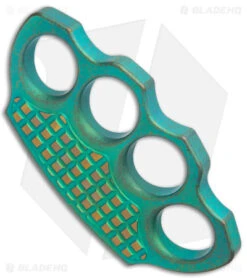 Microtech Marfione Custom Hand Tank Paperweight - Antique Green 4 Microtech Marfione Custom Hand Tank Paperweight - Antique Green -Microtech Microtech Marfione Custom Hand Tank Paperweight Antique Green BHQ 176352 jr side