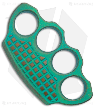 Microtech Marfione Custom Hand Tank Paperweight - Antique Green 1 Microtech Marfione Custom Hand Tank Paperweight - Antique Green