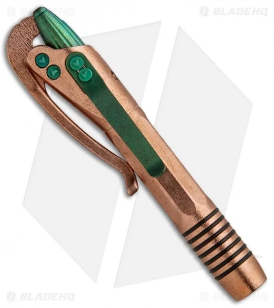 Microtech Marfione Custom Siphon II Copper W/ Antique Green Hardware 2 Microtech Marfione Custom Siphon II Copper W/ Antique Green Hardware - Image 2