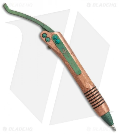 Microtech Marfione Custom Siphon II Copper W/ Antique Green 1 Microtech Marfione Custom Siphon II Copper W/ Antique Green