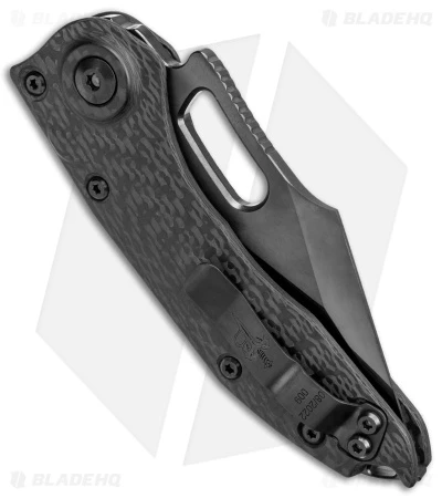 Microtech Marfione Custom Stitch Auto Knife DLC Diamondwash CF (DLC TT Hardware) 3 Microtech Marfione Custom Stitch Auto Knife DLC Diamondwash CF (DLC TT Hardware) - Image 3