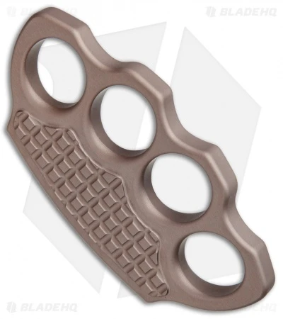 Microtech Marfione Hand Tank Four-Finger Knuckle Paperweight Ano Alloy (TAN) 2 Microtech Marfione Hand Tank Four-Finger Knuckle Paperweight Ano Alloy (TAN) - Image 2