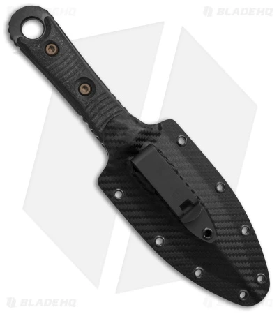 Microtech Borka SBD Dagger Fixed Blade Knife Carbon Fiber (4.4" Black) 3 Microtech Borka SBD Dagger Fixed Blade Knife Carbon Fiber (4.4" Black) - Image 3