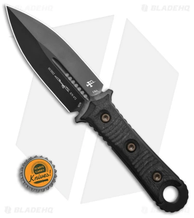 Microtech Borka SBD Dagger Fixed Blade Knife Carbon Fiber (4.4" Black) 4 Microtech Borka SBD Dagger Fixed Blade Knife Carbon Fiber (4.4" Black) - Image 4