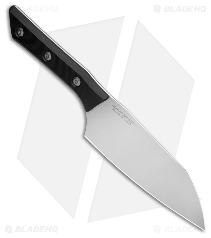 Microtech Santoku Fixed Blade Knife Black G10 (6" SW) 3200-10BK 2 Microtech Santoku Fixed Blade Knife Black G10 (6" SW) 3200-10BK - Image 2