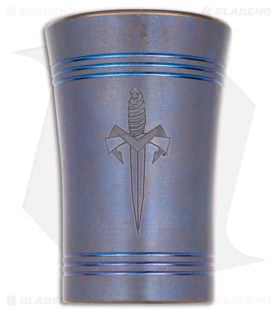 Microtech Shot Glass BL 1 Dagger Blue/Bronze Titanium 1 Microtech Shot Glass BL 1 Dagger Blue/Bronze Titanium