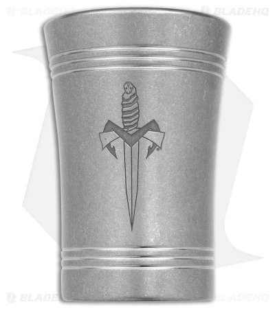 Microtech Shot Glass BL 1 Dagger Stonewash Titanium 1 Microtech Shot Glass BL 1 Dagger Stonewash Titanium