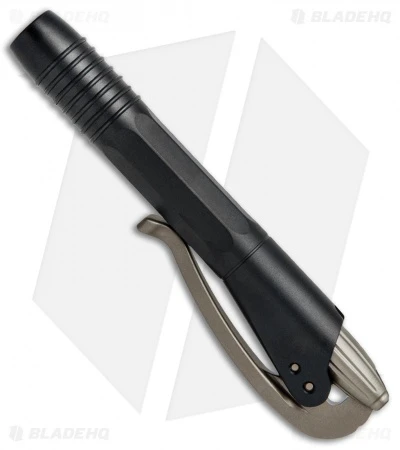 Microtech Siphon II Stainless Steel Pen - Black W/ Bronzed Clip 2 Microtech Siphon II Stainless Steel Pen - Black W/ Bronzed Clip - Image 2