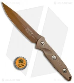 Microtech Socom Alpha Fixed Blade Knife Tan G-10 (5" Tan PVD) -Microtech Microtech Socom Alpha Tan G 10 Tan PVD 113 1PVDTN BHQ 73490 jr bottlecap