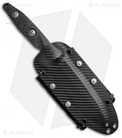 Microtech Socom Alpha Tanto Fixed Blade Knife Carbon Fiber (5" Black Serr) 3 Microtech Socom Alpha Tanto Fixed Blade Knife Carbon Fiber (5" Black Serr) - Image 3