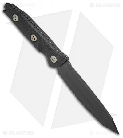 Microtech Socom Alpha Tanto Fixed Blade Knife Carbon Fiber (5" Black Serr) 2 Microtech Socom Alpha Tanto Fixed Blade Knife Carbon Fiber (5" Black Serr) - Image 2