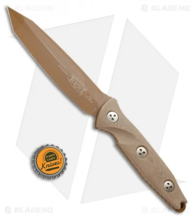 Microtech Socom Alpha Tanto Fixed Blade Tan G-10 (5" Tan PVD) 4 Microtech Socom Alpha Tanto Fixed Blade Tan G-10 (5" Tan PVD) - Image 4