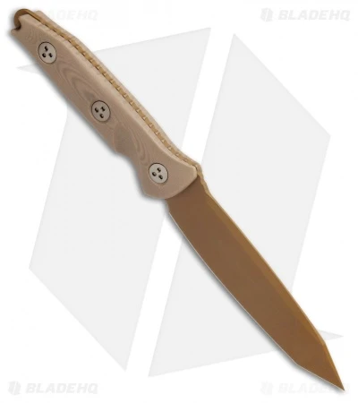 Microtech Socom Alpha Tanto Fixed Blade Tan G-10 (5" Tan PVD) 2 Microtech Socom Alpha Tanto Fixed Blade Tan G-10 (5" Tan PVD) - Image 2