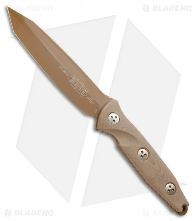 Microtech Socom Alpha Tanto Fixed Blade Tan G-10 (5" Tan PVD) 1 Microtech Socom Alpha Tanto Fixed Blade Tan G-10 (5" Tan PVD)