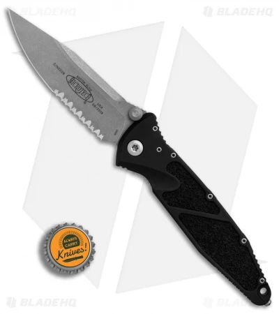 Microtech Socom Elite Manual Knife Black (4" Apocalyptic Serr) 160-11AP 4 Microtech Socom Elite Manual Knife Black (4" Apocalyptic Serr) 160-11AP - Image 4