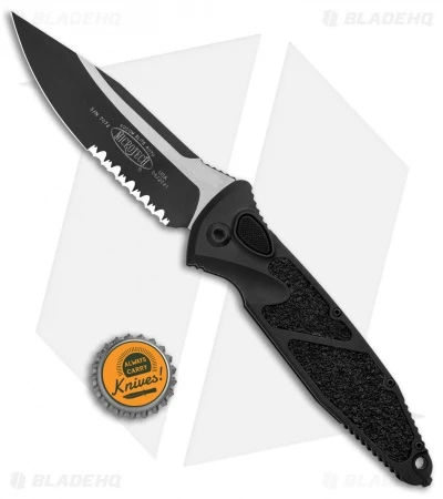 Microtech Socom Elite S/E-Auto Black Tactical Partial Serrated 160A-2T 4 Microtech Socom Elite S/E-Auto Black Tactical Partial Serrated 160A-2T - Image 4