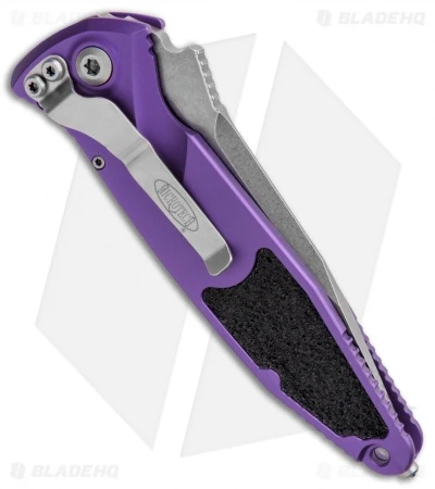 Microtech Socom Elite S/E Automatic Knife Purple (4" Stonewash) 160A-10PU 3 Microtech Socom Elite S/E Automatic Knife Purple (4" Stonewash) 160A-10PU - Image 3
