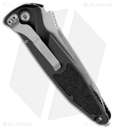 Microtech Socom Elite T/E Automatic Knife Black (4" Stonewash Serr) 161A-11 3 Microtech Socom Elite T/E Automatic Knife Black (4" Stonewash Serr) 161A-11 - Image 3