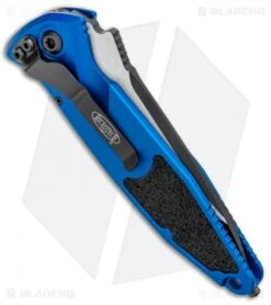 Microtech Socom Elite T/E Automatic Knife Blue (4" Two Tone) 161A-1BL 6 Microtech Socom Elite T/E Automatic Knife Blue (4" Two Tone) 161A-1BL -Microtech Microtech Socom Elite TE Auto Blue TT Serr 161A 1BL BHQ 99304 jr side