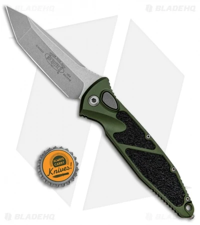 Microtech Socom Elite T/E Automatic Knife OD Green (4" Stonewash) 161A-10OD 4 Microtech Socom Elite T/E Automatic Knife OD Green (4" Stonewash) 161A-10OD - Image 4