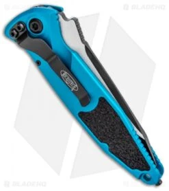 Microtech Socom Elite T/E Automatic Knife Turquoise (4" Two-Tone) 161A-1TQ 6 Microtech Socom Elite T/E Automatic Knife Turquoise (4" Two-Tone) 161A-1TQ -Microtech Microtech Socom Elite TE Auto Turquoise TT 161A 1TQ BHQ 98341 jr side