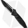 Microtech Socom Elite S/E Manual Knife Black (4" Black Serrated) 160-2T