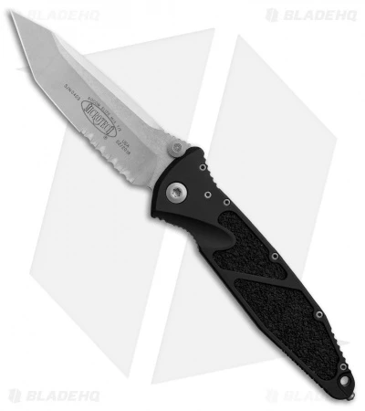 Microtech Socom Elite Tanto Manual Knife Black (4" Stonewash Serr) 161-11 1 Microtech Socom Elite Tanto Manual Knife Black (4" Stonewash Serr) 161-11