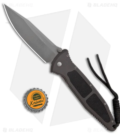 Microtech Socom Liner Lock Knife Black Aluminum (4" Bead Blasted ATS-34) 4 Microtech Socom Liner Lock Knife Black Aluminum (4" Bead Blasted ATS-34) - Image 4